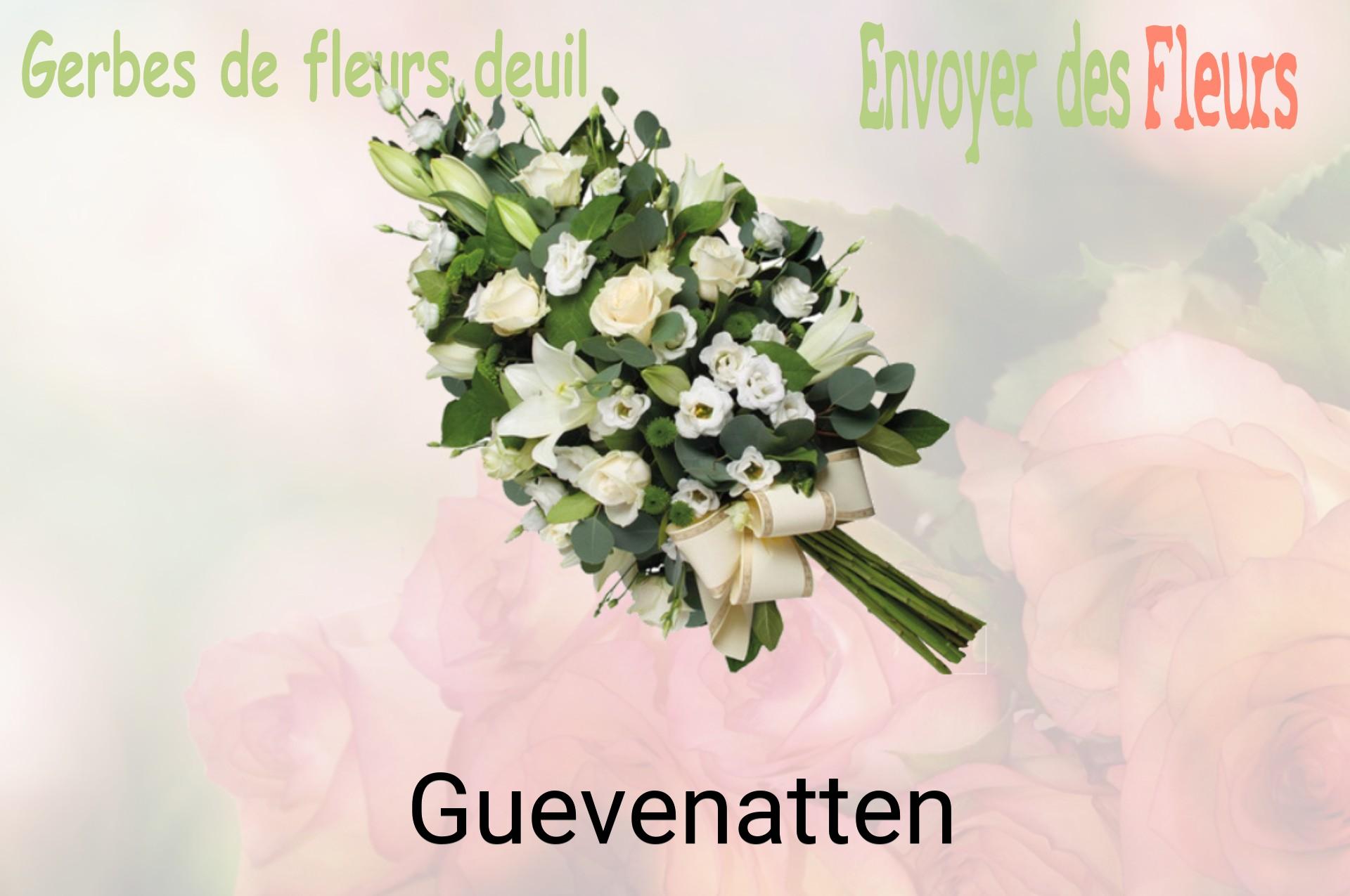 Gerbe de fleurs de deuil livrée à Guevenatten